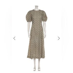 DÔEN Blair Dress in Cream Fleurs D'avignon size LARGE fits size 8 to 10